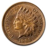 1908 Indian Head Cent BU (Brown)