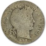 1908-O Barber Dime AG