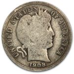 1908-S Barber Dime AG