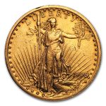 1909/8 $20 St Gaudens Gold Double Eagle AU