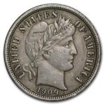 1909 Barber Dime XF