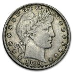 1909 Barber Half Dollar XF