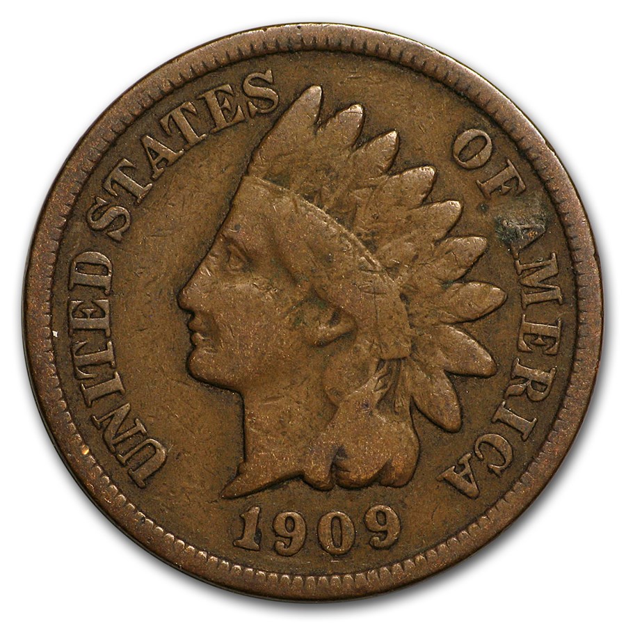 1909 Indian Head Cent Fine