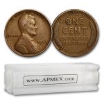 1909 Lincoln Cent 50-Coin Roll Avg Circ