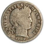 1909-O Barber Dime Good/VG
