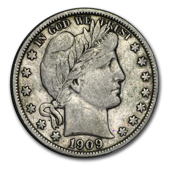 1909-S Barber Half Dollar XF