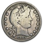1909-S Barber Quarter Fine