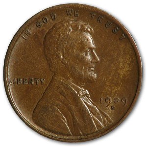 1909-S Lincoln Cent AU