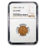 1909-S VDB Lincoln Cent AU-53 NGC