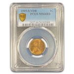 1909-S VDB Lincoln Cent MS-64 PCGS (Red/Brown)