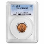 1909 VDB Lincoln Cent MS-65 PCGS (Red)