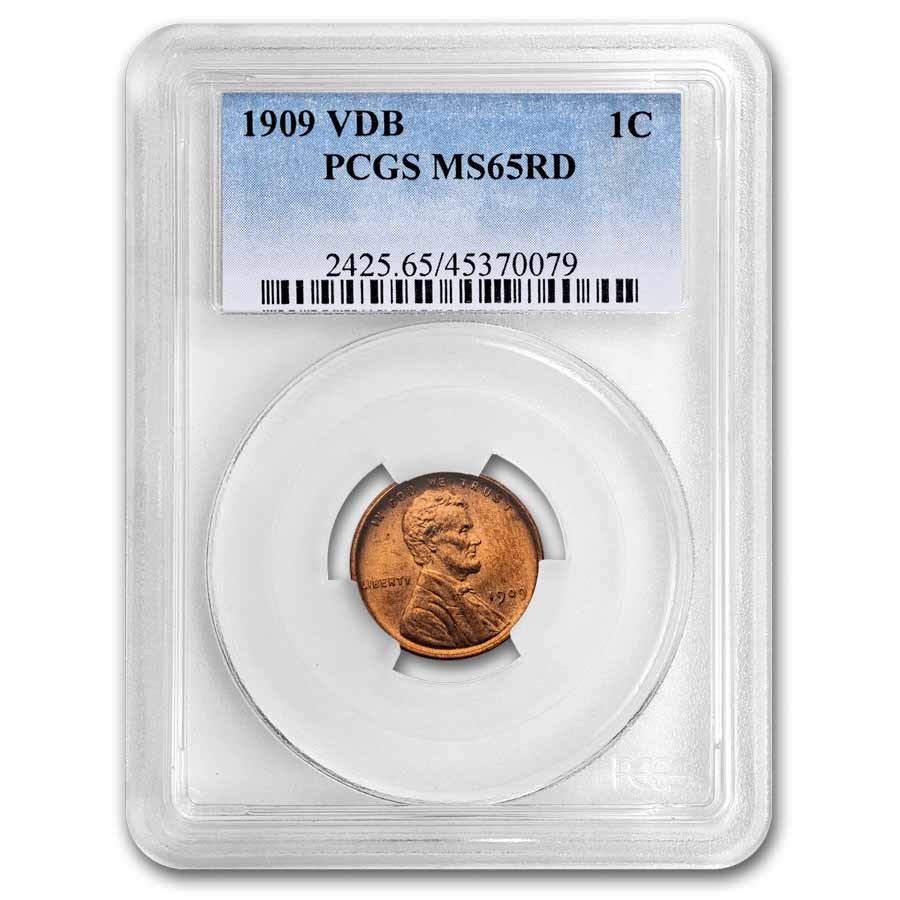 1909 VDB Lincoln Cent MS-65 PCGS (Red)