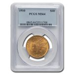 1910 $10 Indian Gold Eagle MS-64 PCGS