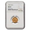 1910 $2.50 Indian Gold Quarter Eagle MS-63 NGC