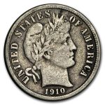 1910-D Barber Dime VF