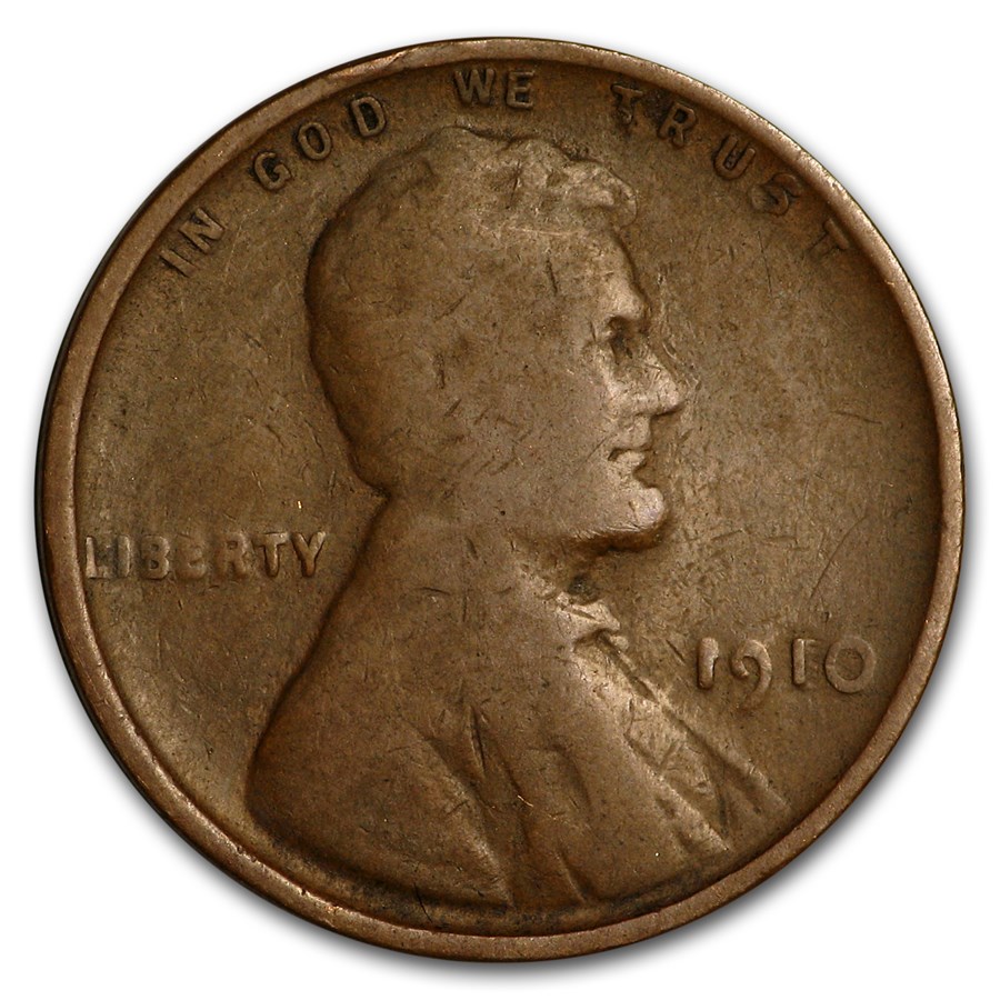 1910 Lincoln Cent Good/VF