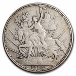 1910 Mexico Silver 1 Peso Caballito VF