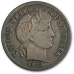 1910-S Barber Dime Fine