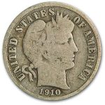 1910-S Barber Dime Good