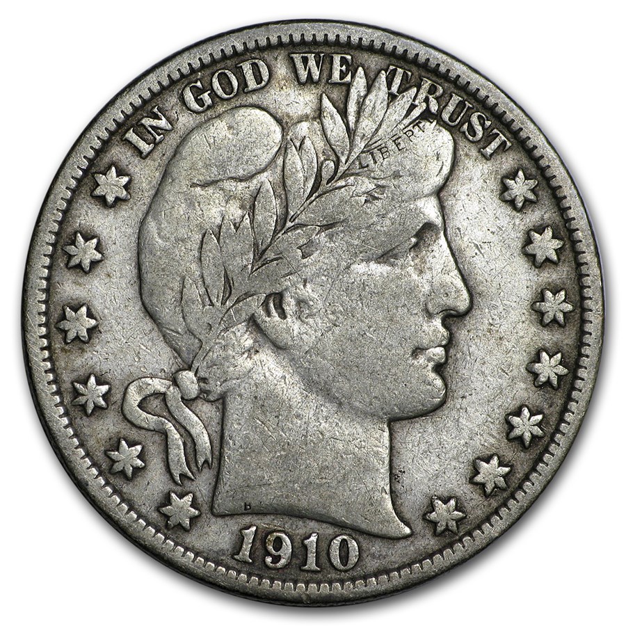 1910-S Barber Half Dollar VF