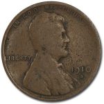 1910-S Lincoln Cent Good/VG