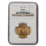 1911 $10 Indian Gold Eagle MS-62 NGC