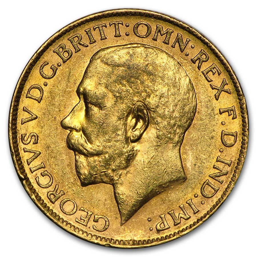 1911-1931 Australia Gold Sovereign George V Avg Circ
