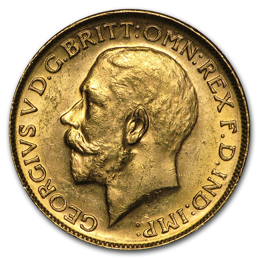 1911-1931-M Australia Gold Sovereign George V AU