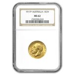 1911-1936 Australia Gold Sovereign George V MS-62 PCGS/NGC