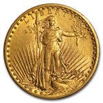 1911 $20 St Gaudens Gold Double Eagle AU