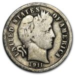 1911 Barber Dime Good/VG