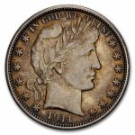 1911 Barber Half Dollar AU
