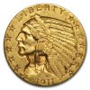 1911-S $5 Indian Gold Half Eagle AU