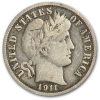1911-S Barber Dime Fine