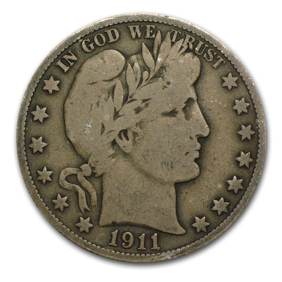 1911-S Barber Half Dollar VG