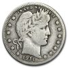 1911-S Barber Quarter VG