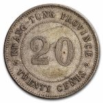(1912-1924) China-Kwangtung Silver 20 Cents Avg Circ