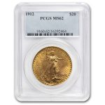 1912 $20 St Gaudens Gold Double Eagle MS-62 PCGS