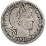 1912 Barber Quarter Fine