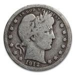 1912 Barber Quarter Good/VG