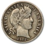 1912-D Barber Dime VF