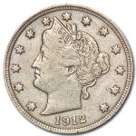 1912 Liberty Head V Nickel VF