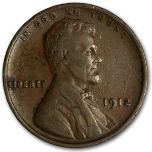 1912 Lincoln Cent VF
