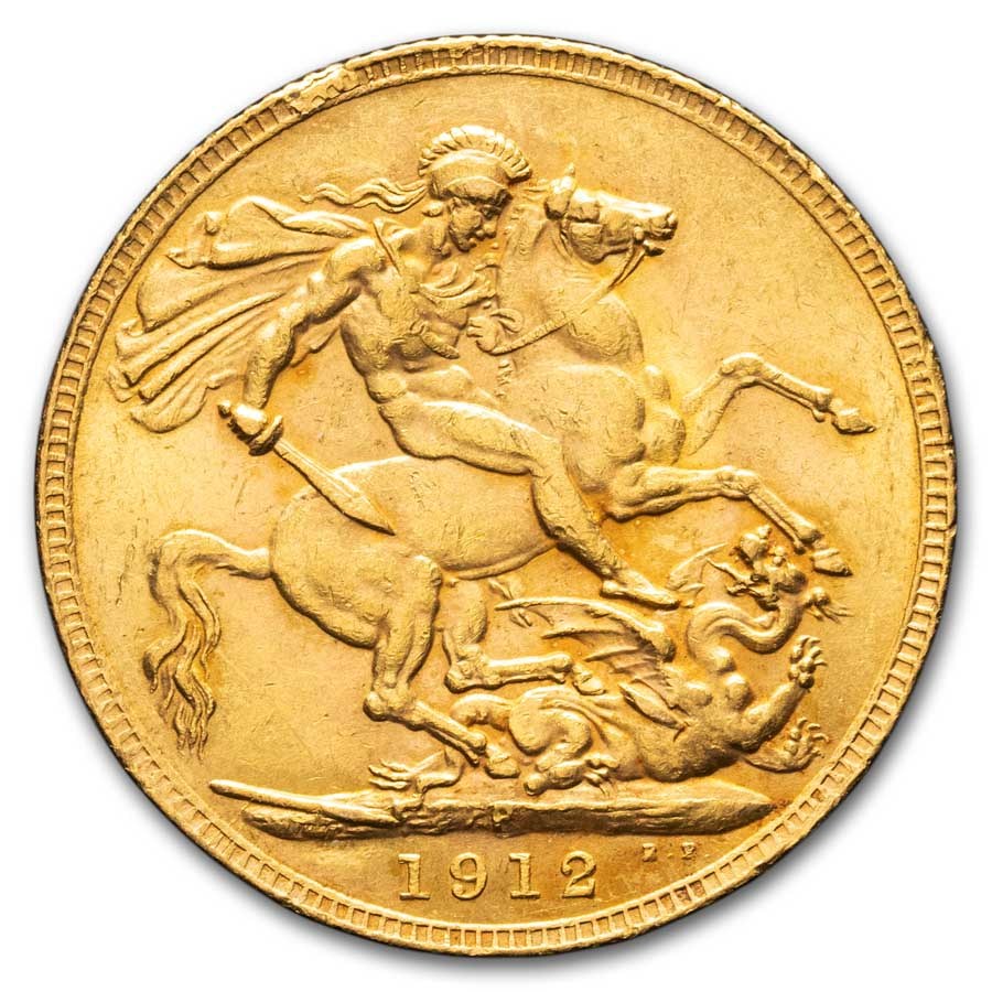 1912-P Australia Gold Sovereign George V BU
