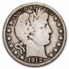 1912-S Barber Half Dollar VG