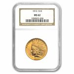 1913 $10 Indian Gold Eagle MS-62 NGC