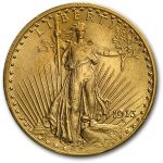 1913 $20 St Gaudens Gold Double Eagle AU