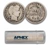 1913 Barber Dime 50-Coin Roll Avg Circ