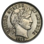 1913 Barber Dime AU