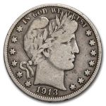 1913 Barber Half Dollar Fine
